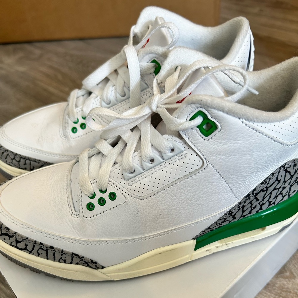 size 7.5 jordan retro 3 women lucky green